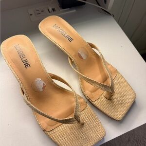 Madeline Women's Beige Woven Sandals